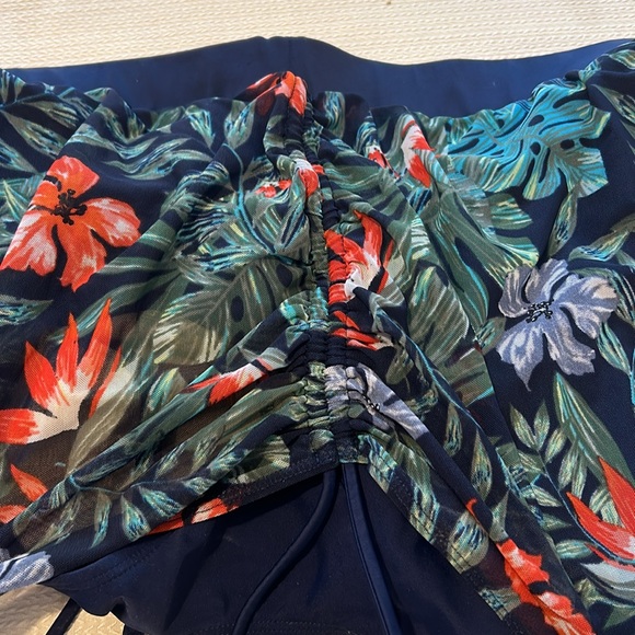 CACIQUE SWIMSUIT BOTTOMS Swim Skirt PLUS SIZE 24 Tropical Vacation Resort - Picture 6 of 10